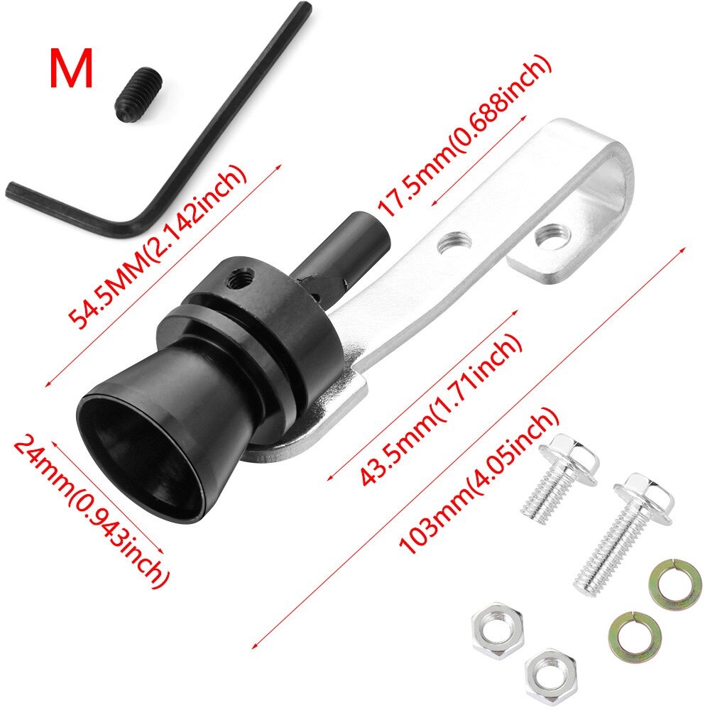 Universal Sound Simulator Car Turbo Sound Whistle Medium 1100 to 2000 CC Car