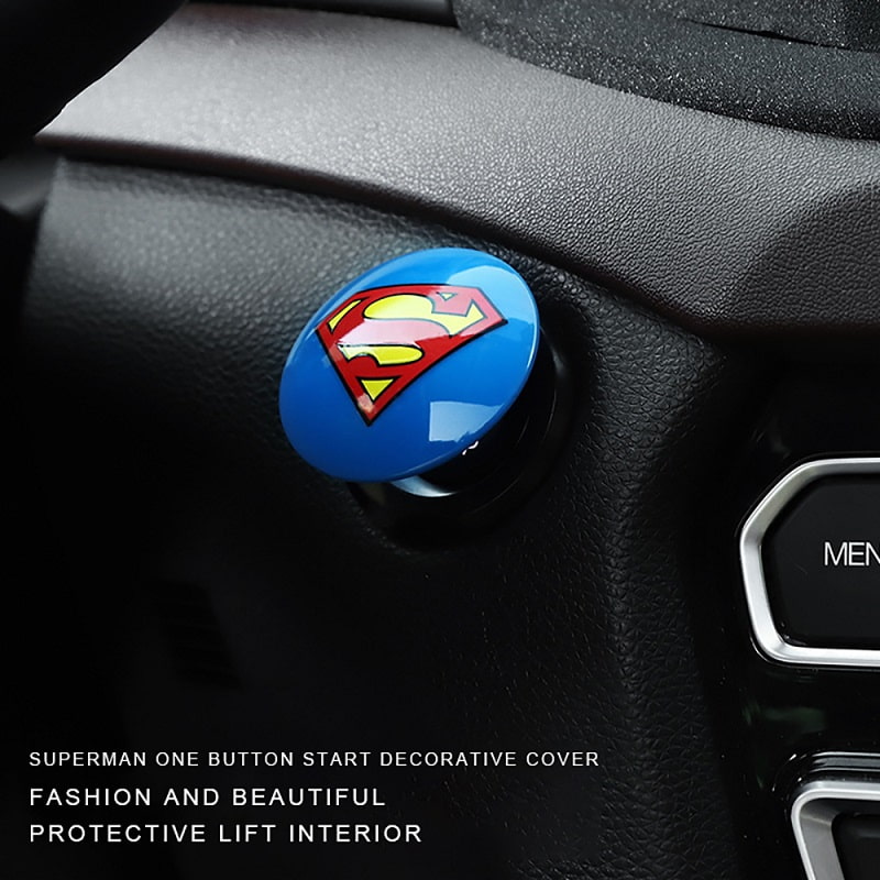 Car Engine Start Stop Switch Button Cover Decorative Push Button Sticky Cover