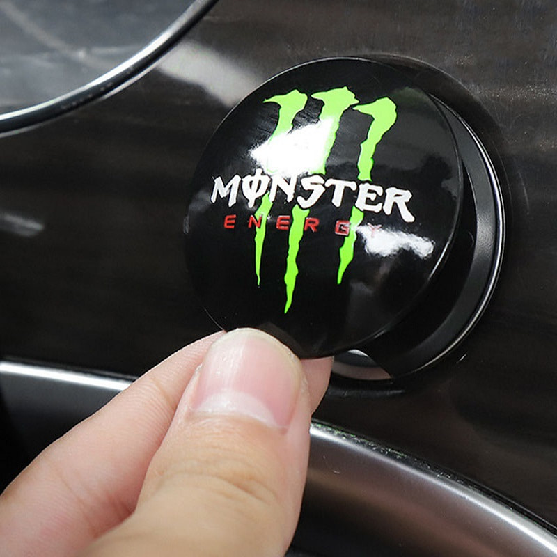 Car Monster style start button protective cover ignition switch button decorative