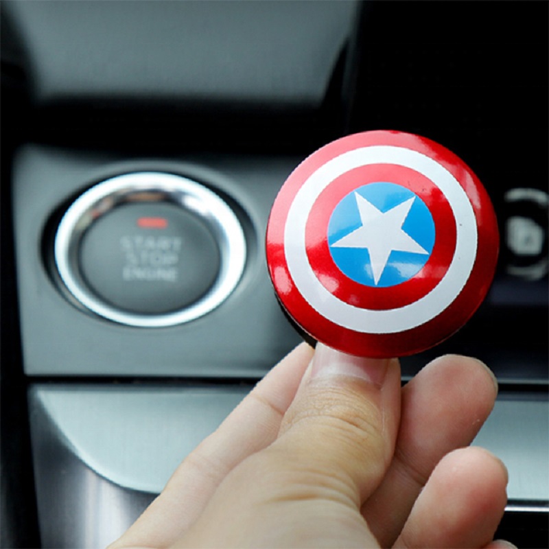 Car Accessories One click Decoration Sticker Car Start Stop Engine Push Button Protective Cover for Captain