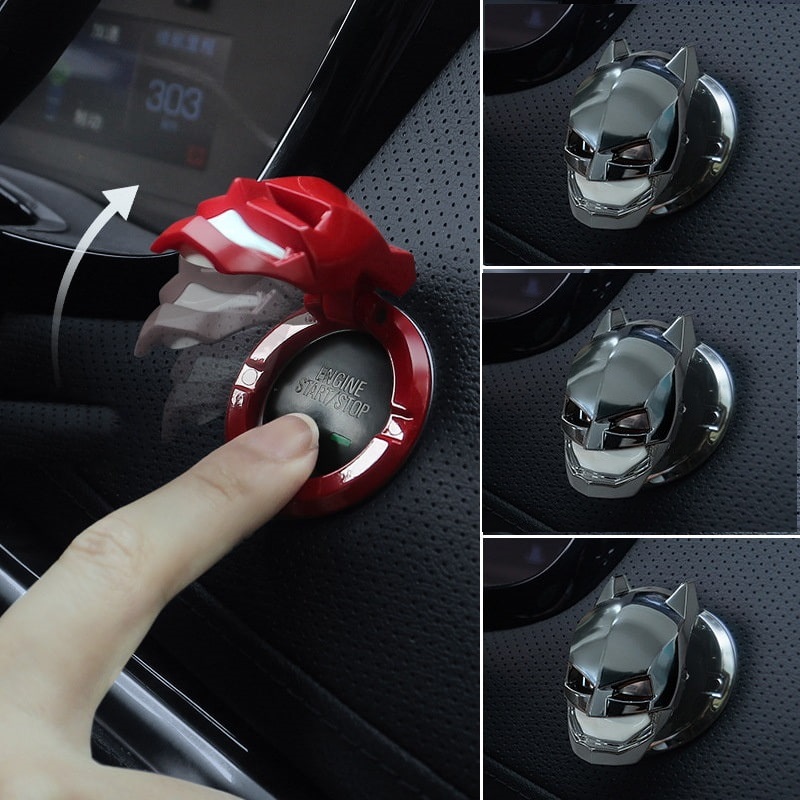 Car Batman start button decorative sticker ignition switch button