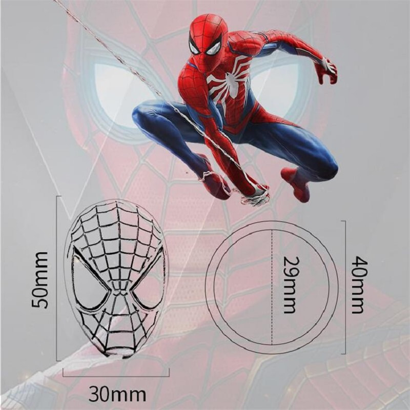 Car Spiderman style start button protective cover ignition switch button Metal