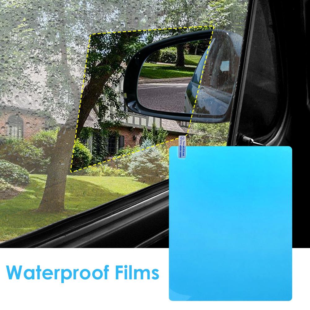 2 Pack Car Mirror Protective Film Waterproof Rainproof Clear Protective Film