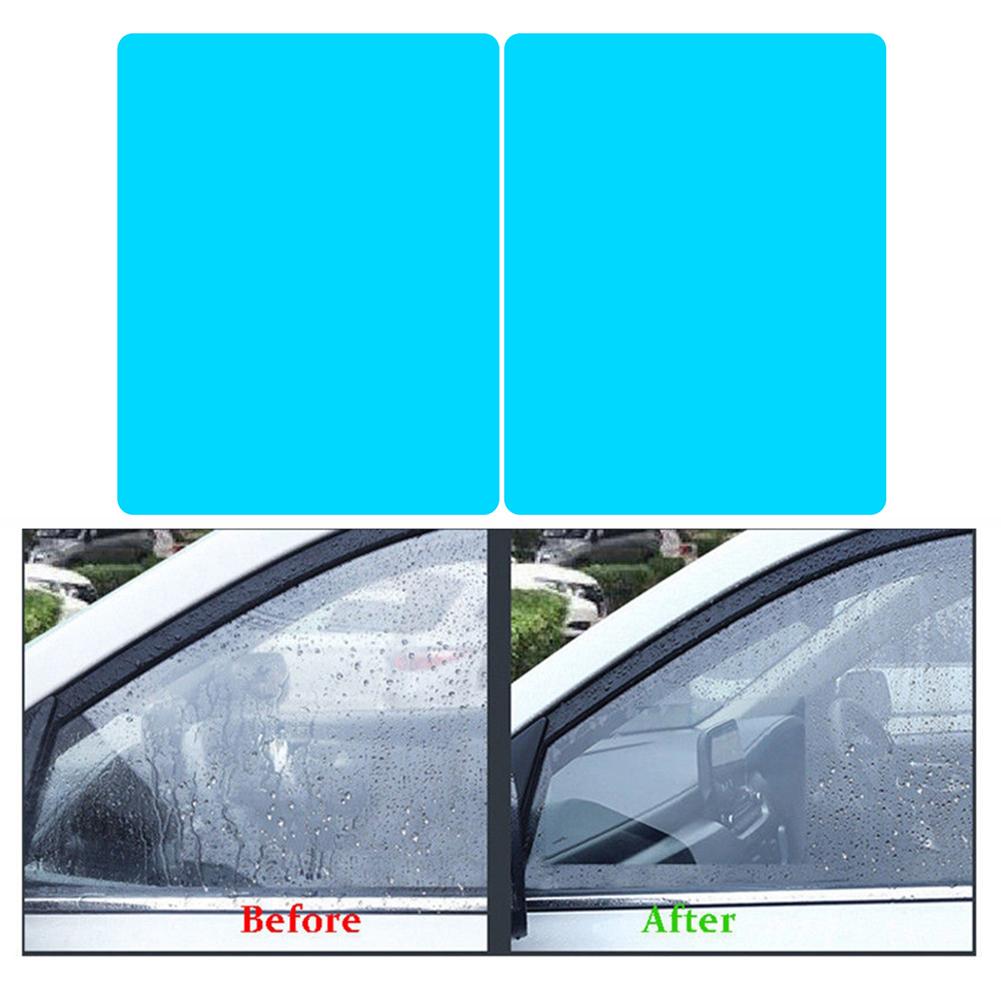 2 Pack Car Mirror Protective Film Waterproof Rainproof Clear Protective Film