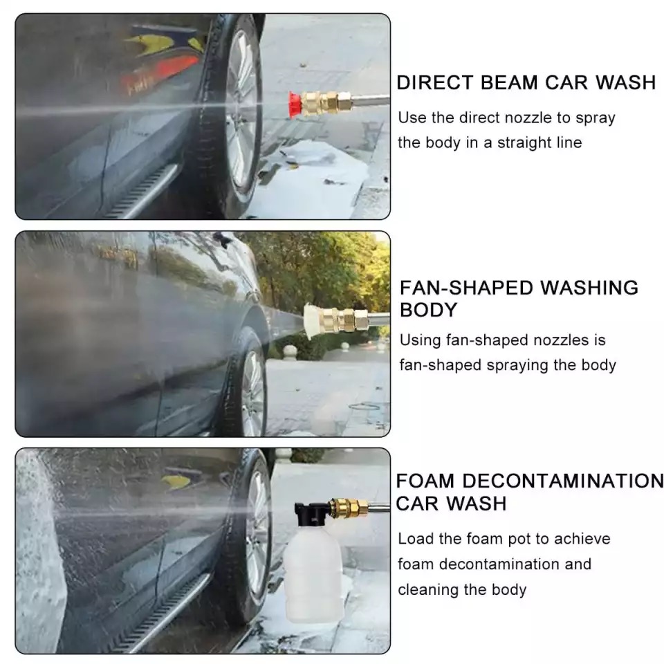 NEW Cordless High Pressure Car Washer Rechargeable Car Wash Gun Electric Water Gun Foam Machine