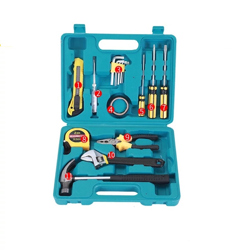 Vehicle Emergency Multifunctional Tool Set 11 Piece Kit home kit powerful tool set