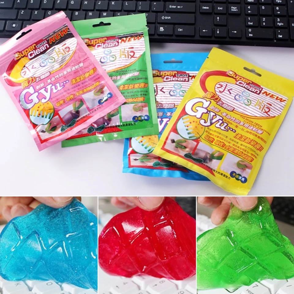 Soft Sticky Clean Soft Glue Gum Silica Gel Car Dust Dirt Cleaner Practical Sticky Soft Durable 