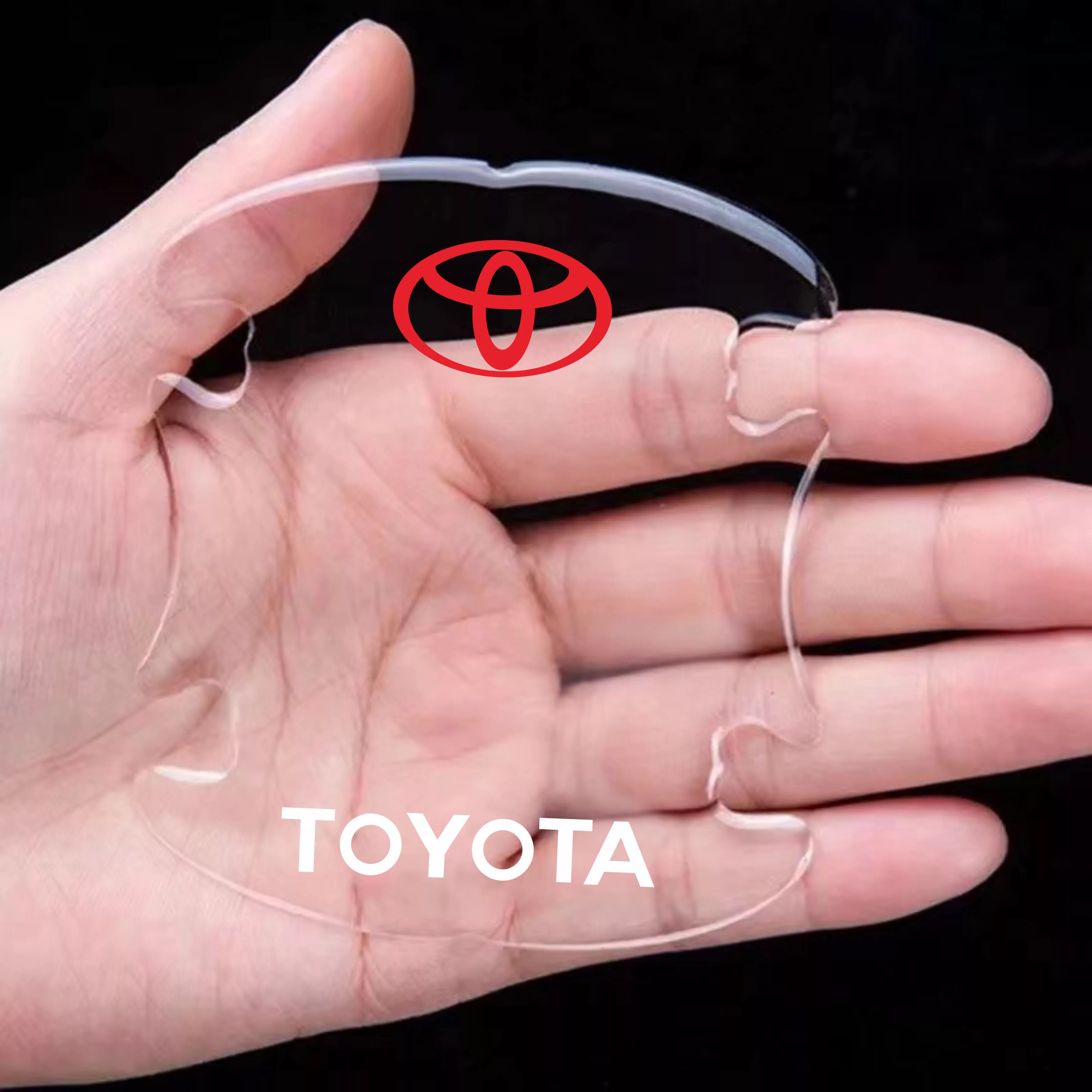 8 Pcs Car Door Handle Door Bowl Protector Transparent Stickers For Toyota