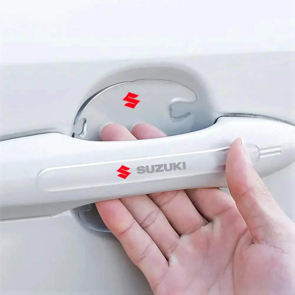 8 Pcs Car Door Handle Door Bowl Protector Transparent Stickers For Suzuki