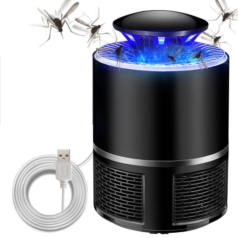 LED Fly Trap Mute Flycatcher UV Mosquito Killer Electric Flytrap USB Mosquito Trap