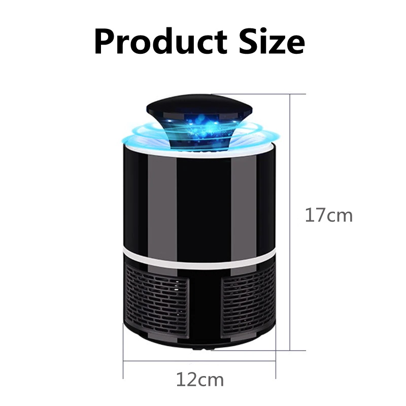 LED Fly Trap Mute Flycatcher UV Mosquito Killer Electric Flytrap USB Mosquito Trap