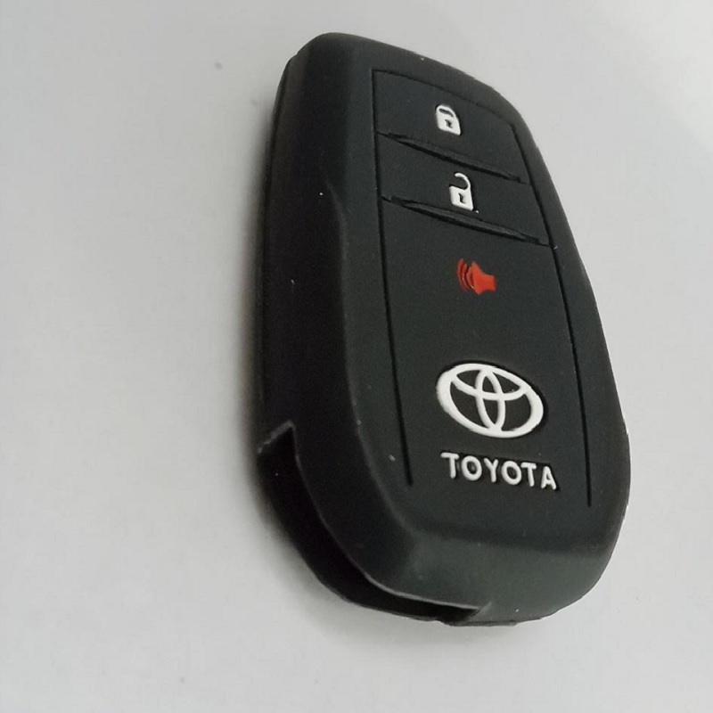 3 Buttons Silicone Car Key Case Cover For TOYOTA