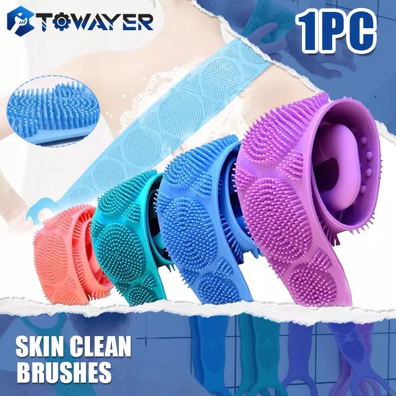 Silicone Brush Cleansing Skin Brush Massage Shower Extended Scrubber Skin Clean Brushes