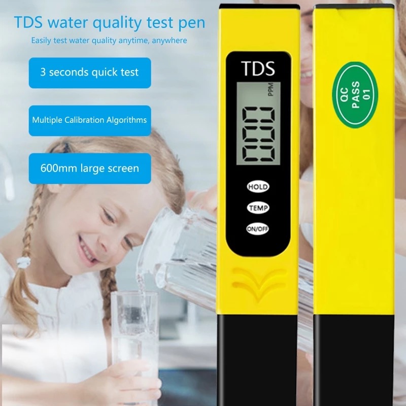 TDS Tester Digital LCD Water Quality Testing Pen for Household Tap Water Swimming Pools Aquarium