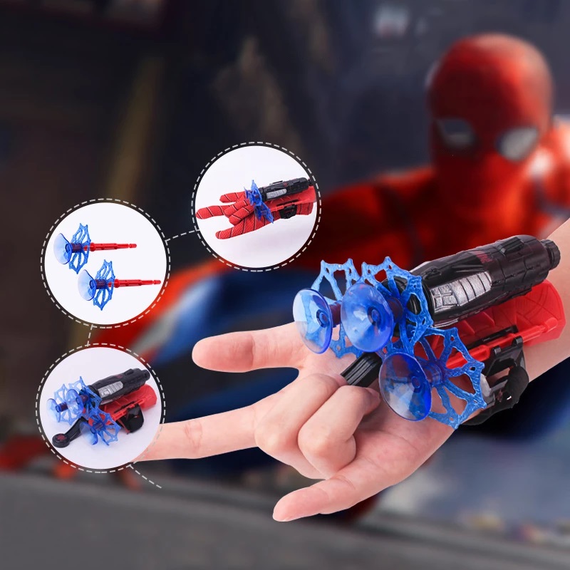 New Spiderman Web Shooter Glove Launcher Set Hero Wrist