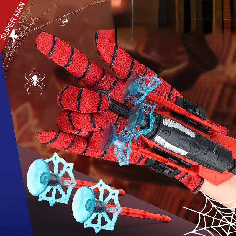 New Spiderman Web Shooter Glove Launcher Set Hero Wrist