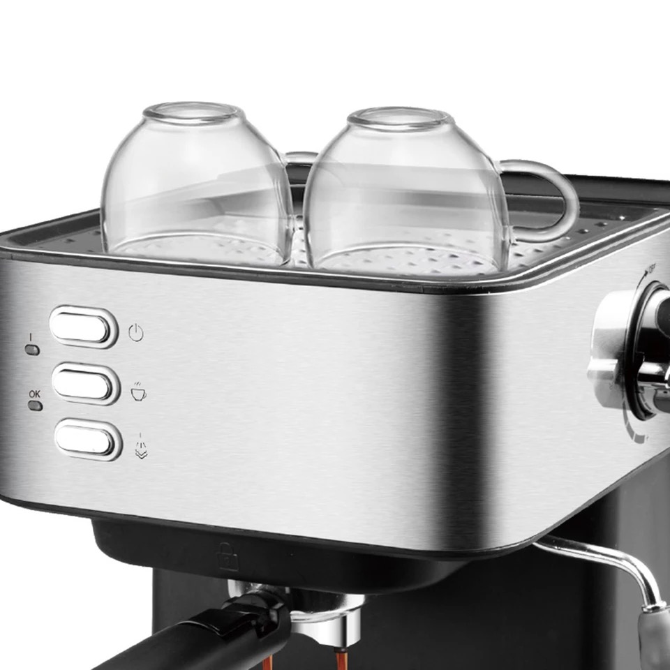 DSP Italian Type Espresso Coffee Maker Machine with Milk Frother Wand for Espresso, Cappuccino, Latte and Mocha