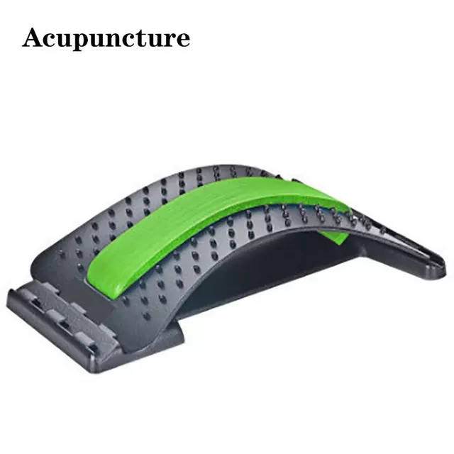 Back Stretcher Magnetotherapy Multi-Level Adjustable Back Massager Waist Neck Fitness Lumbar Cervical Spine Support Pain Relief