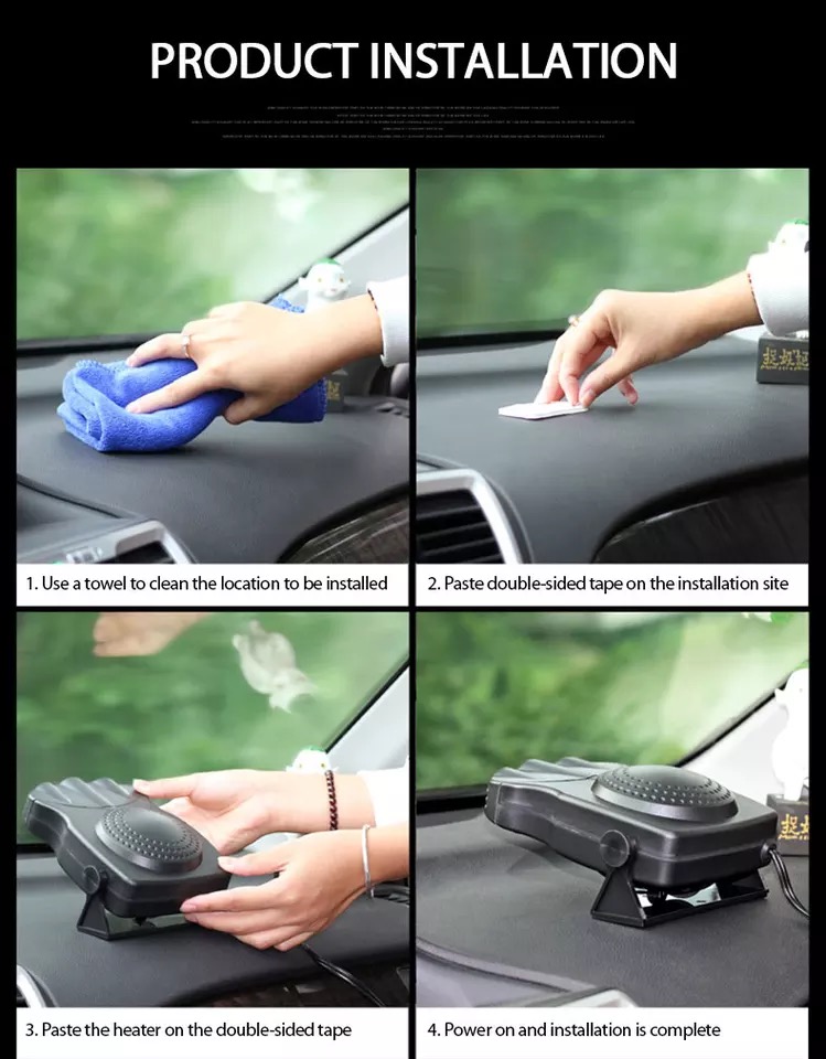 Portable Car Heating Defroster Fan