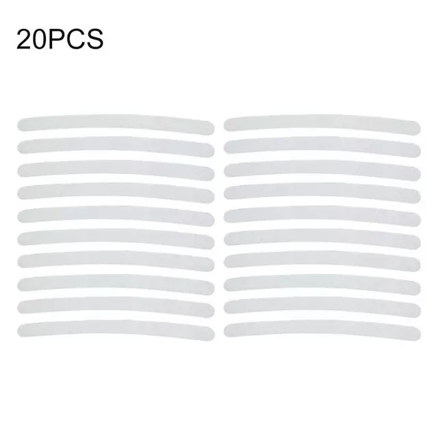 20 Pcs Car Wheel Hub Reflective Sticker Tire Rim Reflective Strips Luminous Sticker for Night Driving White