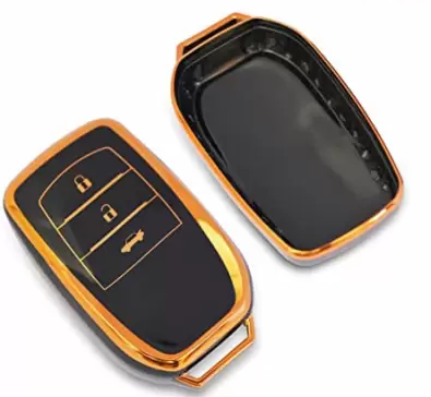 3 Buttons TPU Leather Car Key Cover For TOYOTA