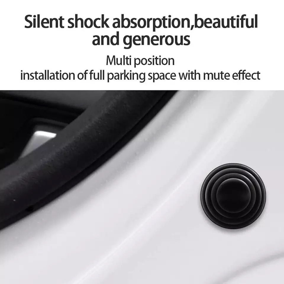 30 Pcs Pcs Door Shock Absorber Pads Buffer Bumper Pads Shock Absorption Sound Insulation Rubber Black