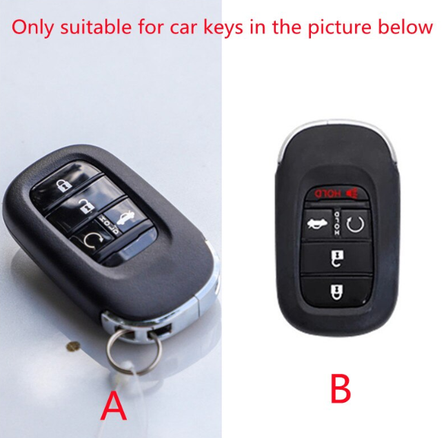 1 Pcs New TPU Silver Edge Car Key Case Cover Smart For Honda Civic 