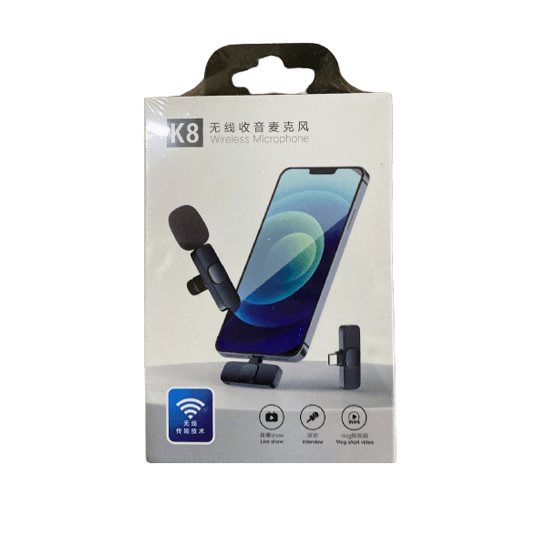 K8 Collar Wireless Microphone Android & Type C Supported