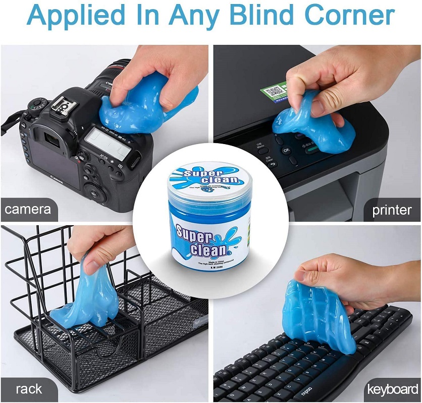 Pack of 3 Universal Car Vent Magic Dust Cleaner, Laptop Keyboard Sliding Gel
