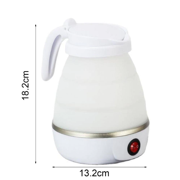 1L Electric Kettle Coffee Pot Foldable Space-saving ABS Camping Home Travel Outdoor Heating Hot Water Tea Kettle Cup