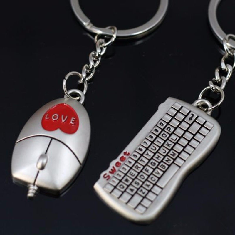 1 Pair Mouse And keyboard Key Ring