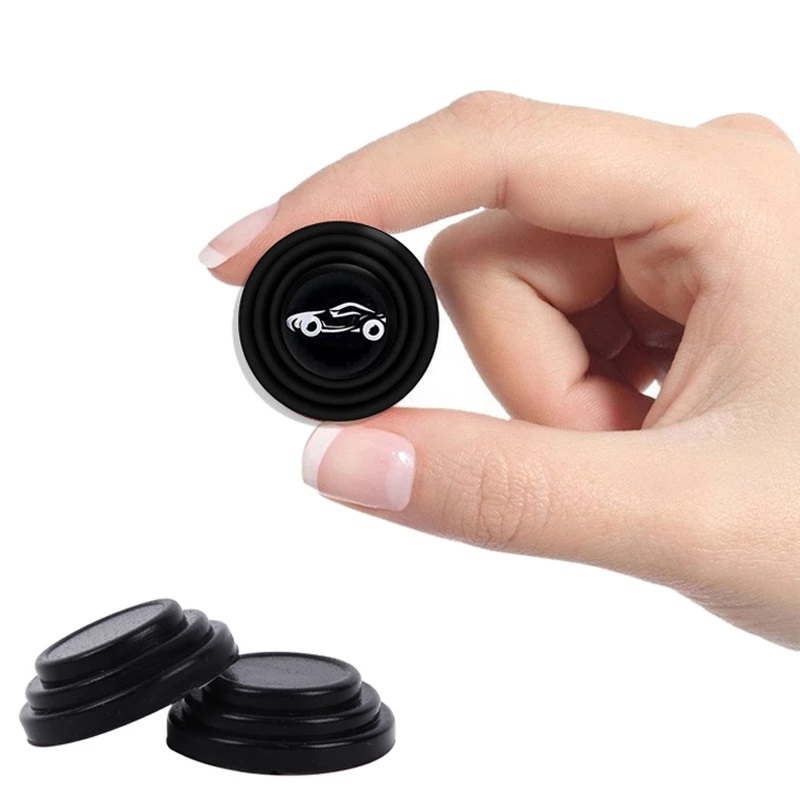 20 Pcs Door Shock Absorber Pads Buffer Bumper Pads Shock Absorption Sound Insulation Rubber Black with car logo