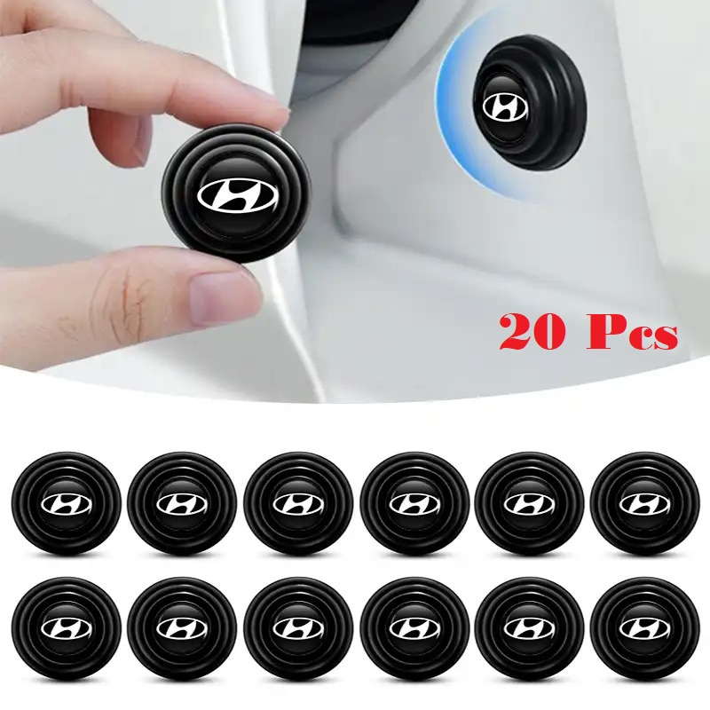 20 Pcs Door Shock Absorber Pads Buffer Bumper Pads Shock Absorption Sound Insulation Rubber Hyundai