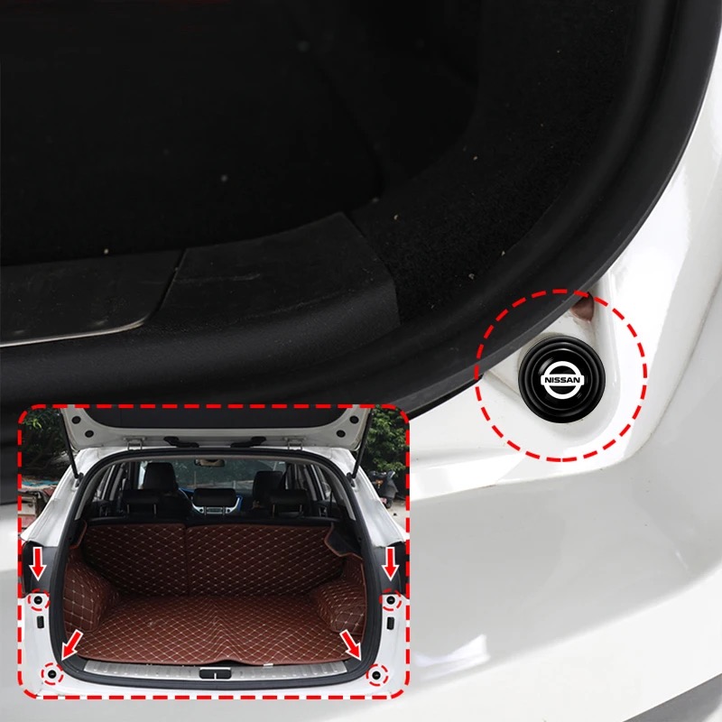 20 Pcs Door Shock Absorber Pads Buffer Bumper Pads Shock Absorption Sound Insulation Rubber Nissan