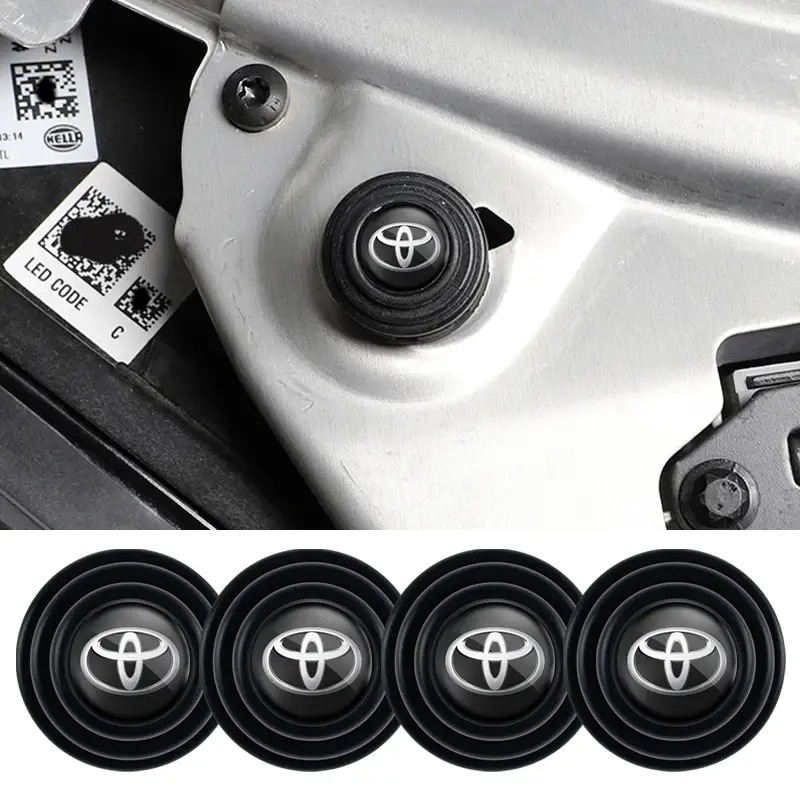 20 Pcs Door Shock Absorber Pads Buffer Bumper Pads Shock Absorption Sound Insulation Rubber Toyota