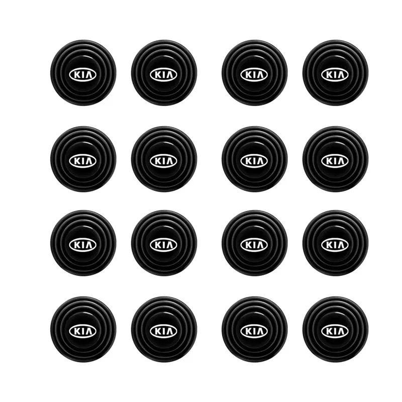 20 Pcs Door Shock Absorber Pads Buffer Bumper Pads Shock Absorption Sound Insulation Rubber KIA