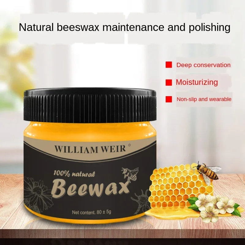 New Wood Seasoning Beeswax Household Furniture Polishing Beewax Waterproof Wood Wax Polish Wooden Floor Furniture Care Bee Wax