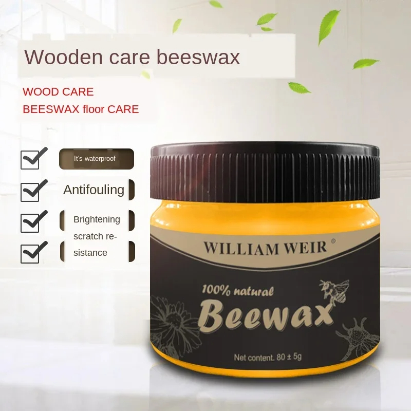 New Wood Seasoning Beeswax Household Furniture Polishing Beewax Waterproof Wood Wax Polish Wooden Floor Furniture Care Bee Wax