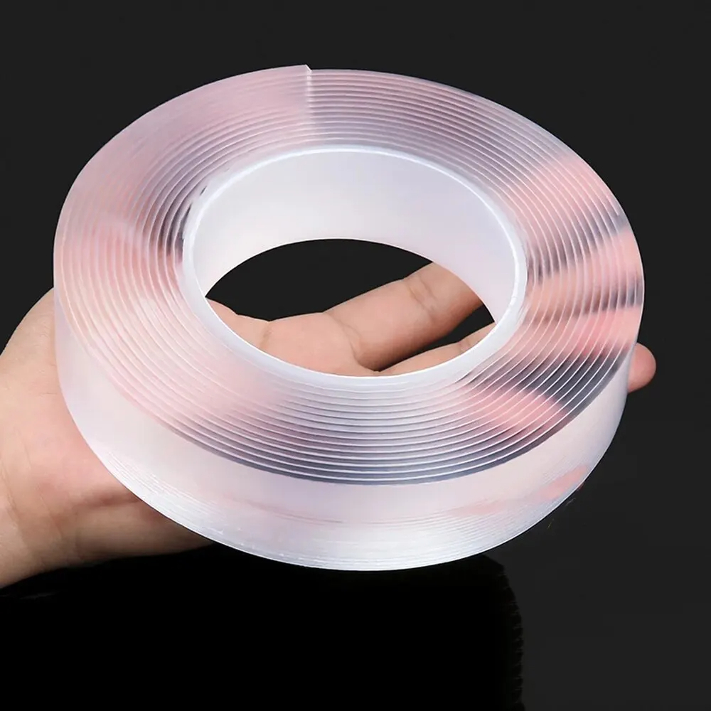 5M Nano Double Tape Heavy Duty Transparent Adhesive Strips Strong Sticky Multipurpose Reusable Waterproof Mounting Tape