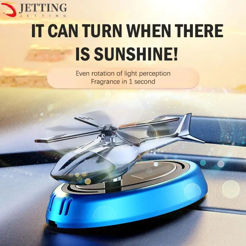 Helicopter Solar Rotating Car Perfume Diffuser Air Freshener Ornaments Car Fragrance Decoration Deodorant Perfume Cars Diffuser