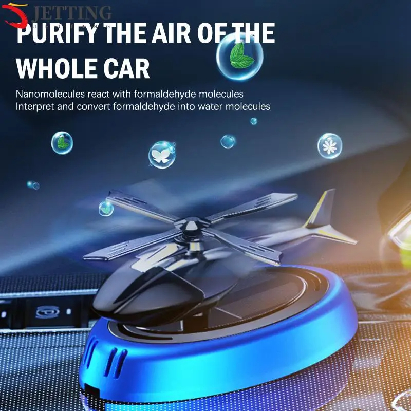 Helicopter Solar Rotating Car Perfume Diffuser Air Freshener Ornaments Car Fragrance Decoration Deodorant Perfume Cars Diffuser