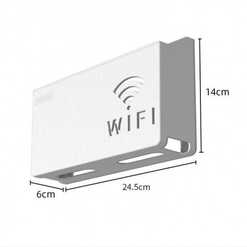 Wall Mounted Wireless Wifi Router Shelf ABS Plastic Storage Box Router Rack Cable Power Bracket Organizer Box for Living Room