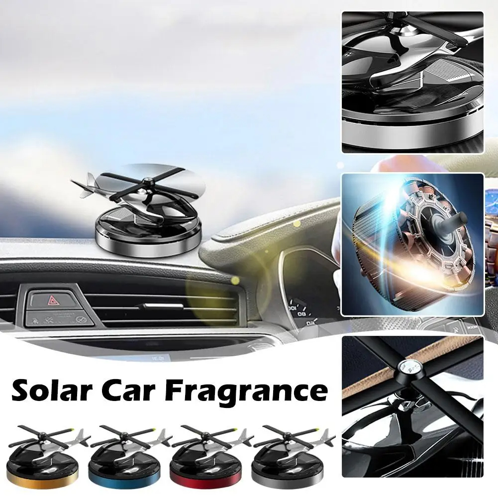 Car Solar Perfume Diffuser Car Air Freshener Perfume Car Helicopter Fragrance Ornament Long Lasting Light Scent Decoration