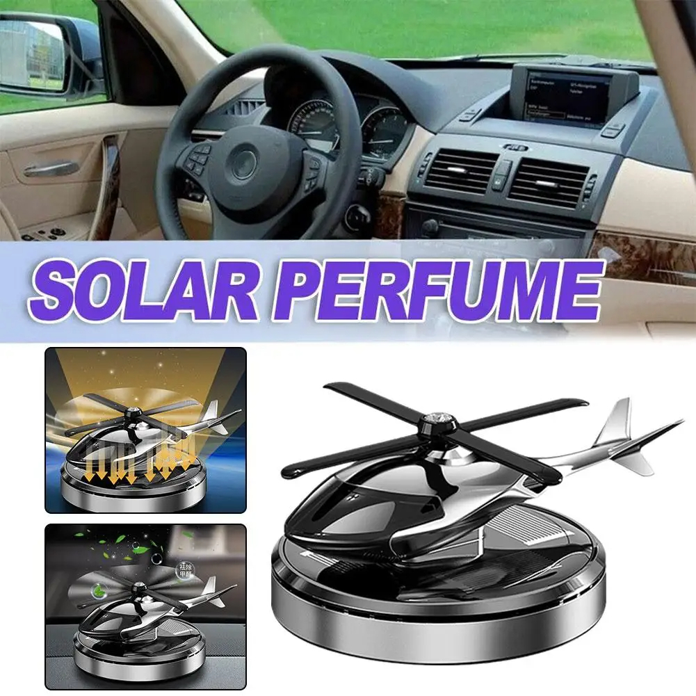 Car Solar Perfume Diffuser Car Air Freshener Perfume Car Helicopter Fragrance Ornament Long Lasting Light Scent Decoration