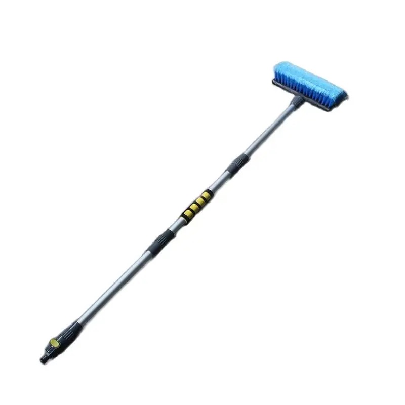 Sollar Wash Aluminum Metal Telescopic Long Rod Spray Water Brush Heavy Duty 11.8 Foot