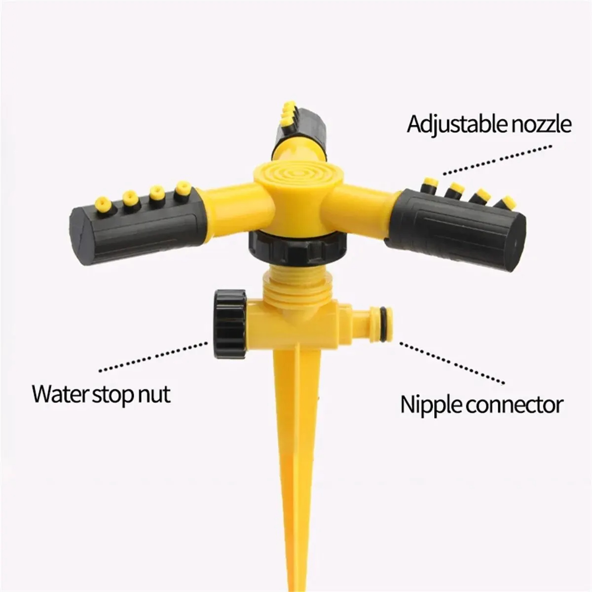 Lawn Rotating Water Sprinklers Quick Coupling Lawn Nozzle Garden Irrigation Supplies 360 Degree