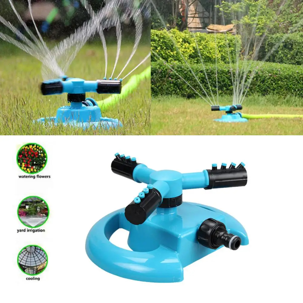 Automatic Rotating Garden Lawn Circle Rotating Water Sprinkler 12 Nozzles Garden Pipe
