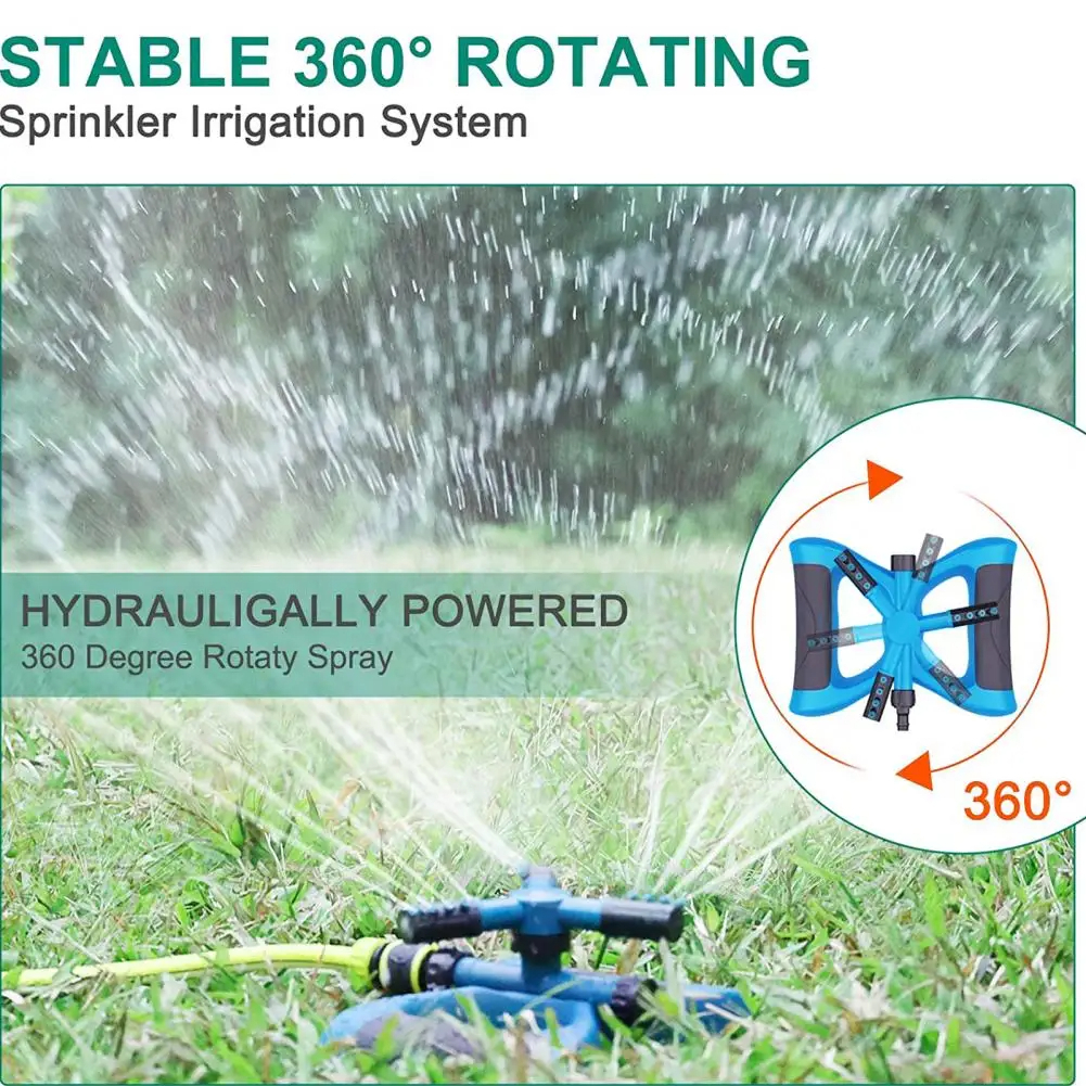 Sprinkler Nozzle 360 Degree Automatic Rotating Water Spray Garden Lawn Automatic Sprinkler