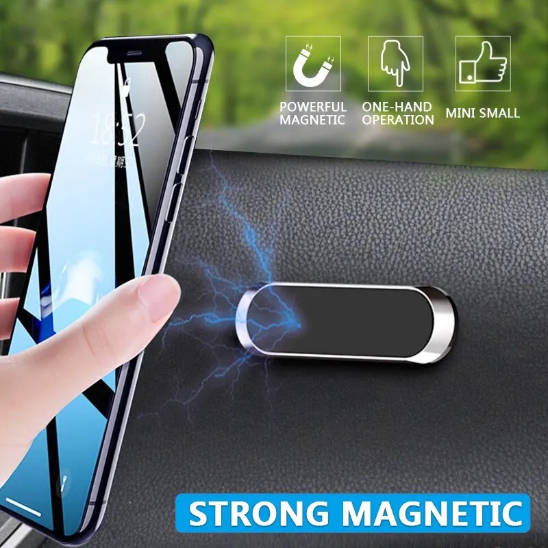 Magnetic Car Phone Holder Stand Magnet Car Wall Mount Support Smartphone GPS