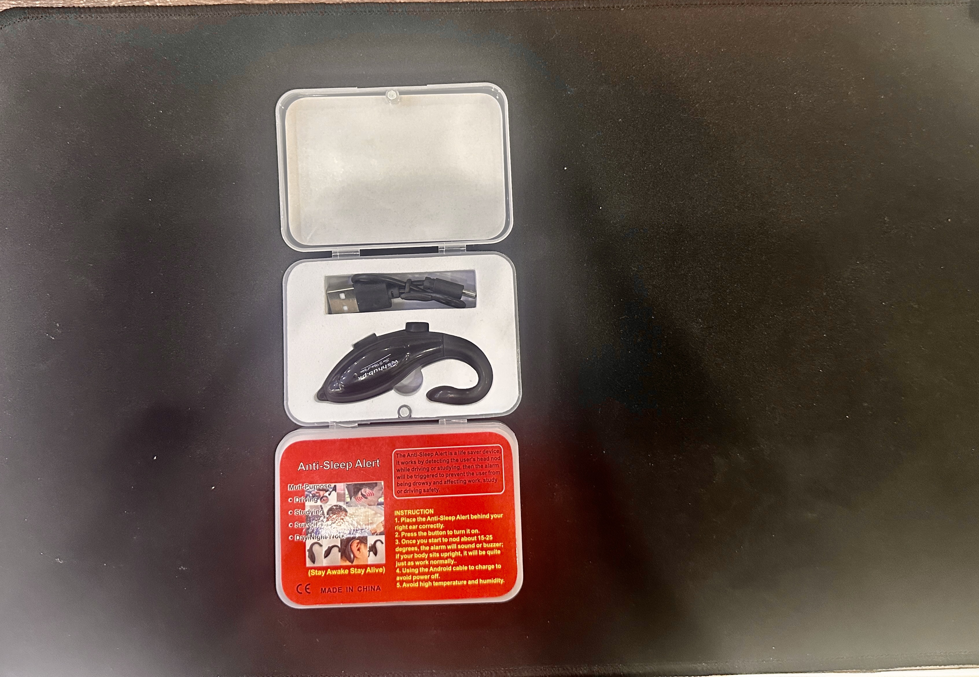 Rechargeable New Arrival Driver Alarm Alert Anti Sleep Anti Drowsy Device Alarm for Drivers